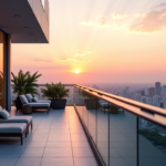 Sublimez votre balcon avec des rampes en verre trempé haute performance