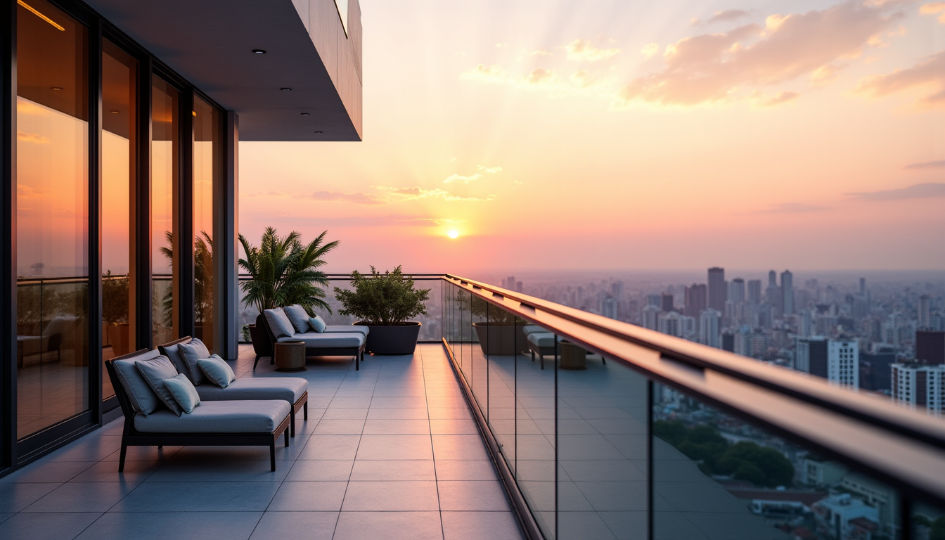 Sublimez votre balcon avec des rampes en verre trempé haute performance